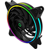 GameMax Razor 12cm Rainbow ARGB Fan RTB 3pin M&F Aura Header 3pin/4pin Power - Alternative image