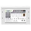 GameMax VP-700W Semi-Modular 80 Plus Bronze White Power Supply With 120mm RGB Fan  - Alternative image